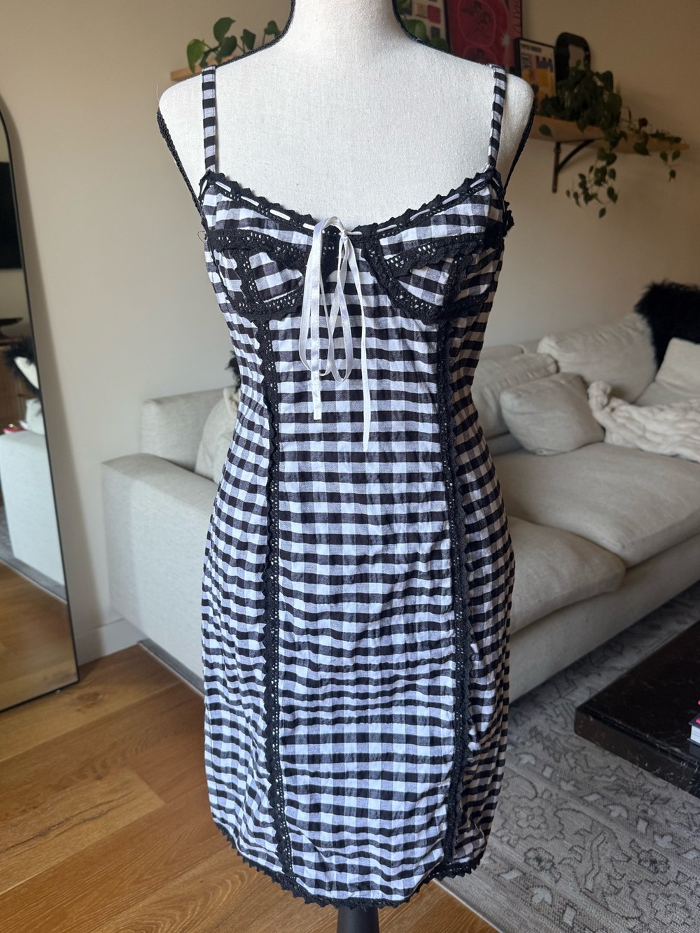 Vintage Betsey Johnson Gingham Dress